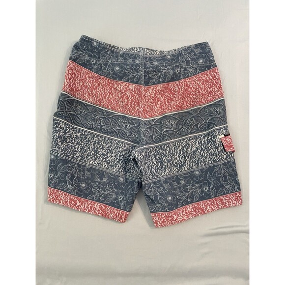 Ezekiel Board Shorts Men Size 33 Red White Blue Swim Trunks - Picture 2 of 6